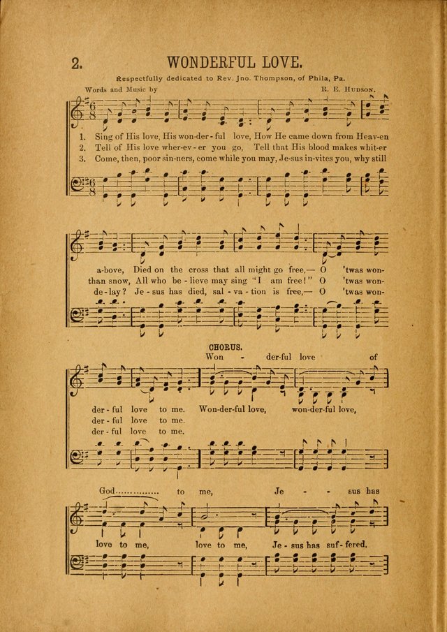 Quartette: containing Songs for the Ransomed, Songs of Love Peace and Joy, Gems of Gospel Song, Salvation Echoes, with one hundred choice selections added page 2