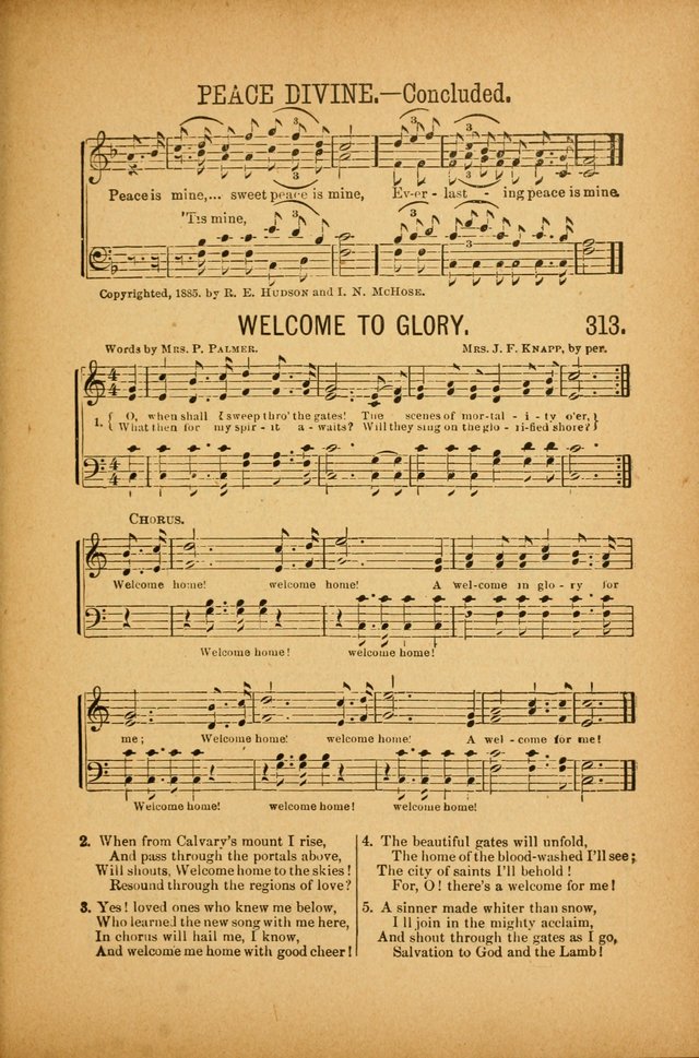 Quartette: containing Songs for the Ransomed, Songs of Love Peace and Joy, Gems of Gospel Song, Salvation Echoes, with one hundred choice selections added page 223