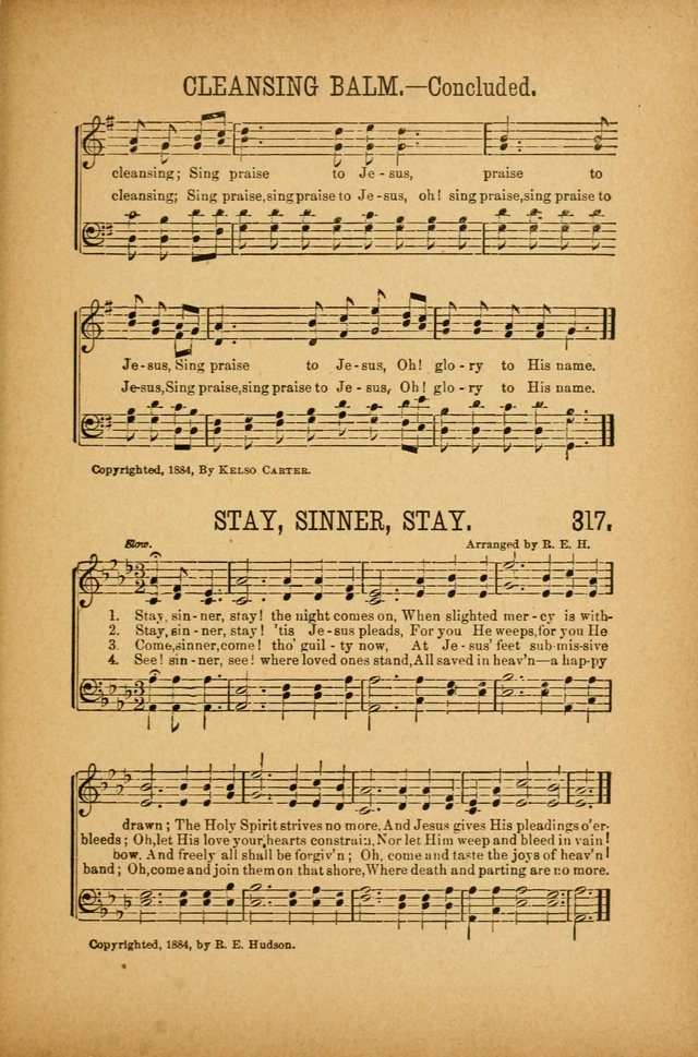 Quartette: containing Songs for the Ransomed, Songs of Love Peace and Joy, Gems of Gospel Song, Salvation Echoes, with one hundred choice selections added page 227