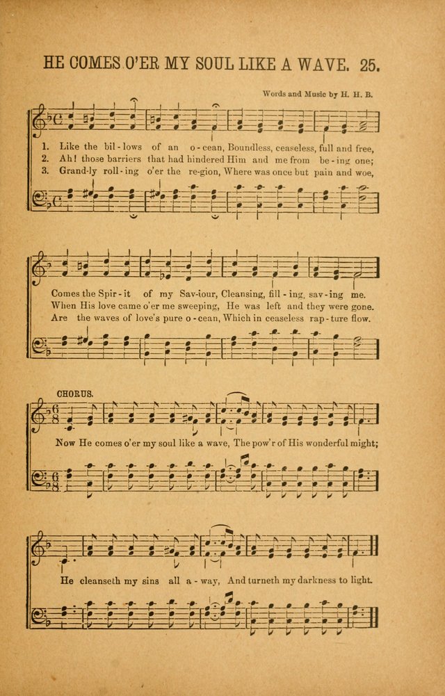 Quartette: containing Songs for the Ransomed, Songs of Love Peace and Joy, Gems of Gospel Song, Salvation Echoes, with one hundred choice selections added page 25