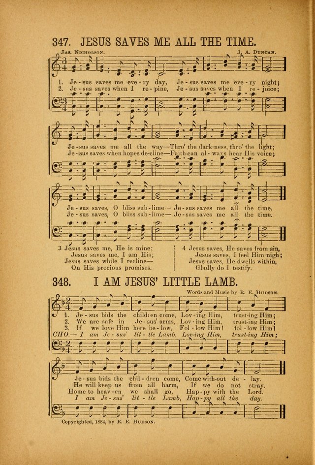 Quartette: containing Songs for the Ransomed, Songs of Love Peace and Joy, Gems of Gospel Song, Salvation Echoes, with one hundred choice selections added page 254