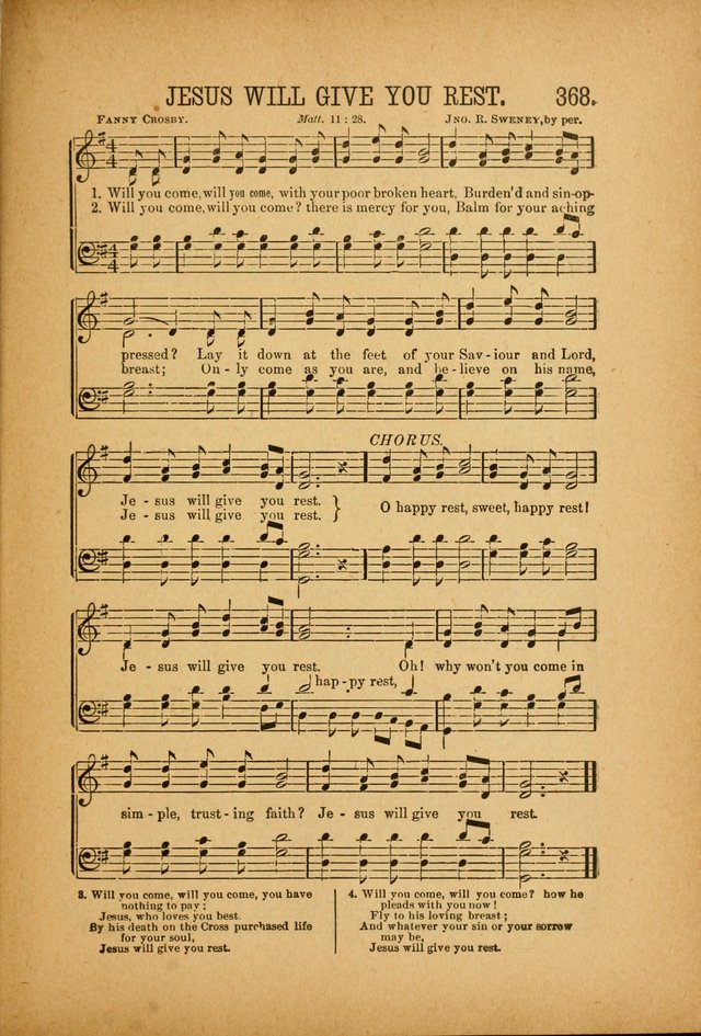 Quartette: containing Songs for the Ransomed, Songs of Love Peace and Joy, Gems of Gospel Song, Salvation Echoes, with one hundred choice selections added page 269