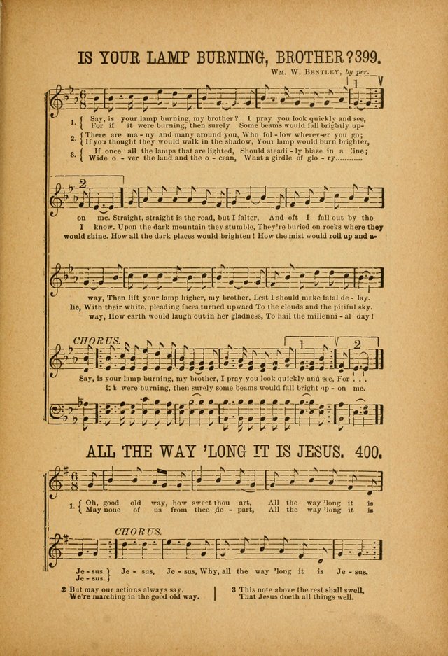 Quartette: containing Songs for the Ransomed, Songs of Love Peace and Joy, Gems of Gospel Song, Salvation Echoes, with one hundred choice selections added page 299