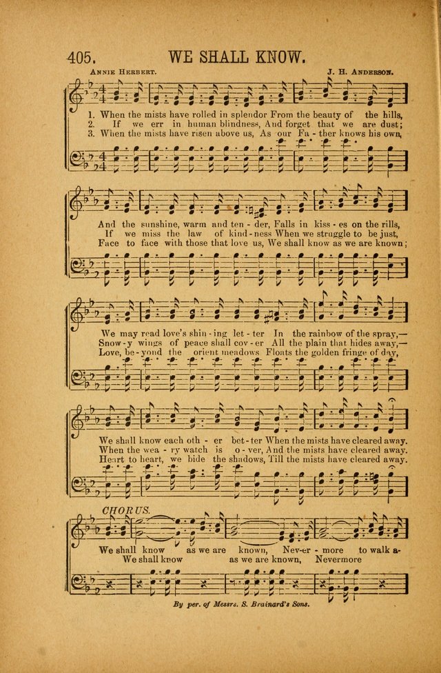 Quartette: containing Songs for the Ransomed, Songs of Love Peace and Joy, Gems of Gospel Song, Salvation Echoes, with one hundred choice selections added page 304