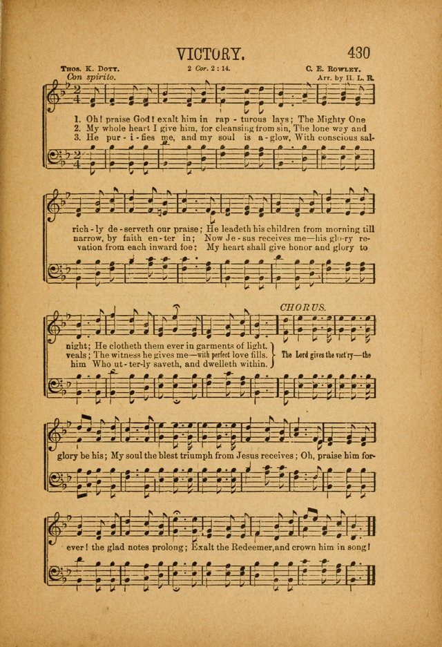 Quartette: containing Songs for the Ransomed, Songs of Love Peace and Joy, Gems of Gospel Song, Salvation Echoes, with one hundred choice selections added page 319