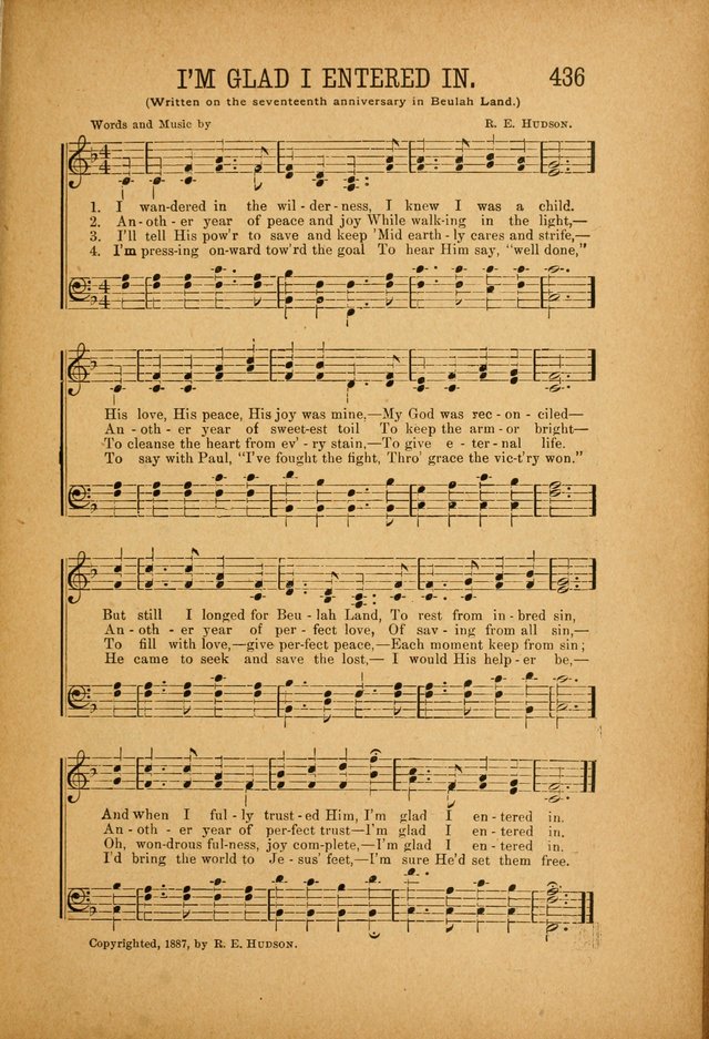 Quartette: containing Songs for the Ransomed, Songs of Love Peace and Joy, Gems of Gospel Song, Salvation Echoes, with one hundred choice selections added page 325