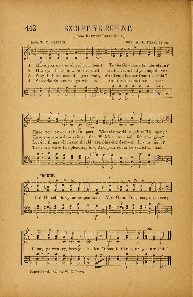 Quartette: containing Songs for the Ransomed, Songs of Love Peace and Joy, Gems of Gospel Song, Salvation Echoes, with one hundred choice selections added page 332