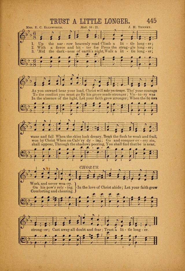 Quartette: containing Songs for the Ransomed, Songs of Love Peace and Joy, Gems of Gospel Song, Salvation Echoes, with one hundred choice selections added page 335