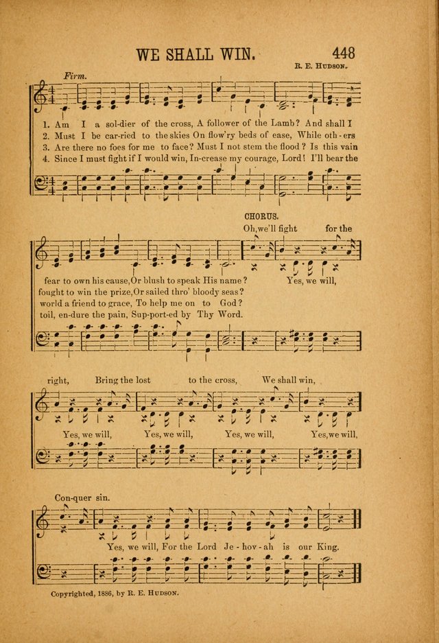 Quartette: containing Songs for the Ransomed, Songs of Love Peace and Joy, Gems of Gospel Song, Salvation Echoes, with one hundred choice selections added page 339