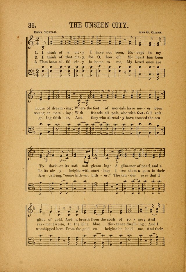 Quartette: containing Songs for the Ransomed, Songs of Love Peace and Joy, Gems of Gospel Song, Salvation Echoes, with one hundred choice selections added page 36