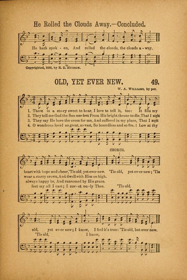 Quartette: containing Songs for the Ransomed, Songs of Love Peace and Joy, Gems of Gospel Song, Salvation Echoes, with one hundred choice selections added page 49