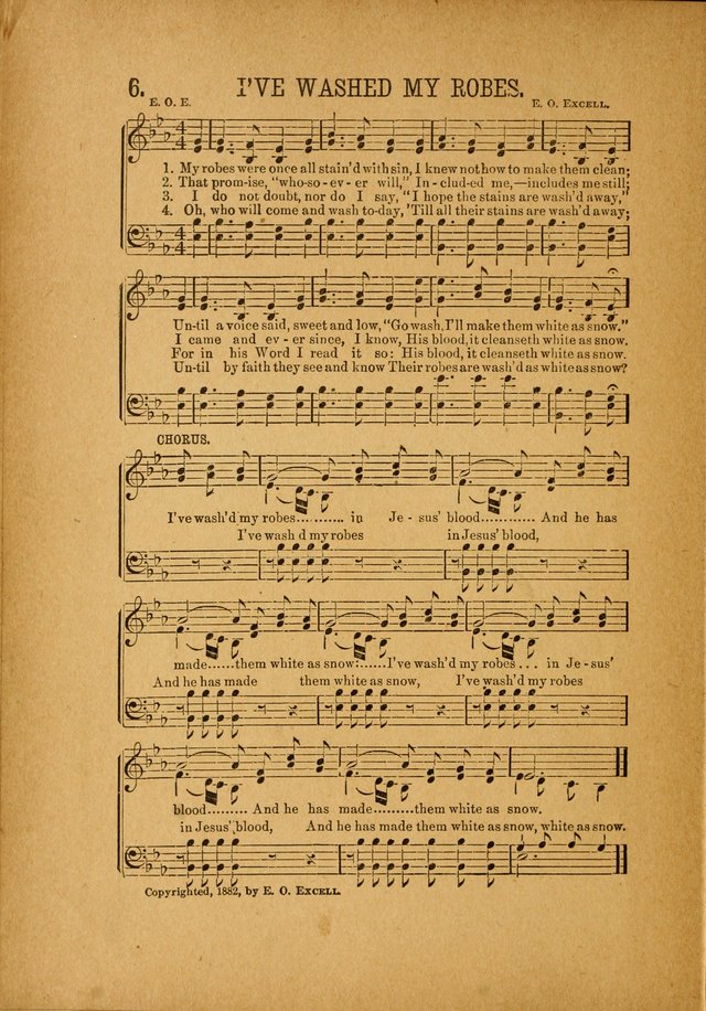 Quartette: containing Songs for the Ransomed, Songs of Love Peace and Joy, Gems of Gospel Song, Salvation Echoes, with one hundred choice selections added page 6