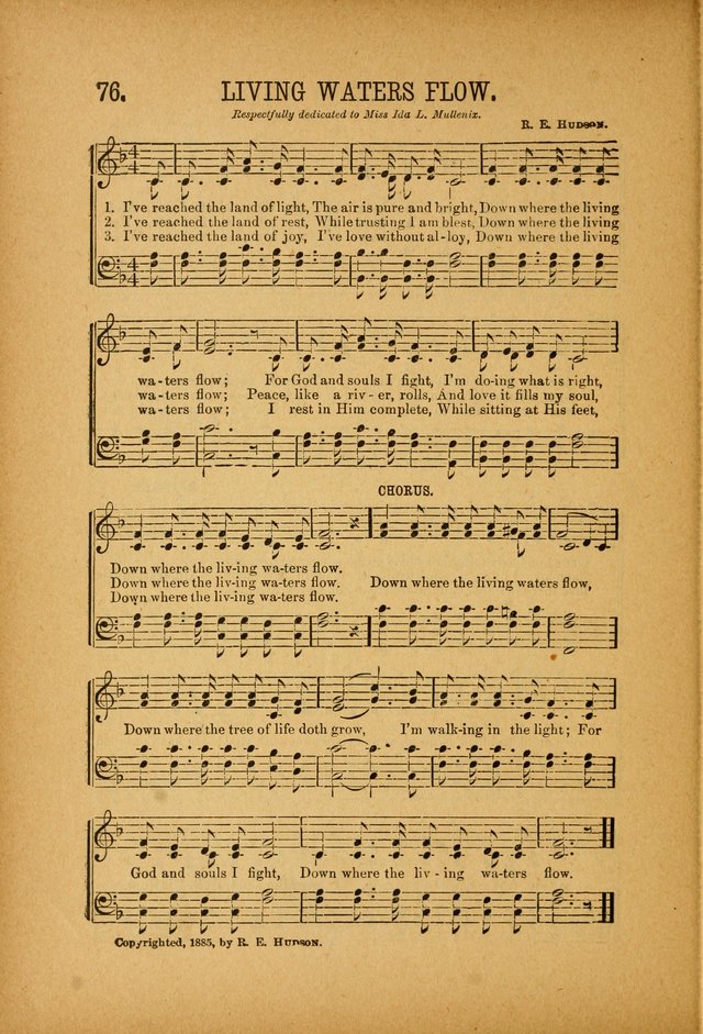 Quartette: containing Songs for the Ransomed, Songs of Love Peace and Joy, Gems of Gospel Song, Salvation Echoes, with one hundred choice selections added page 76