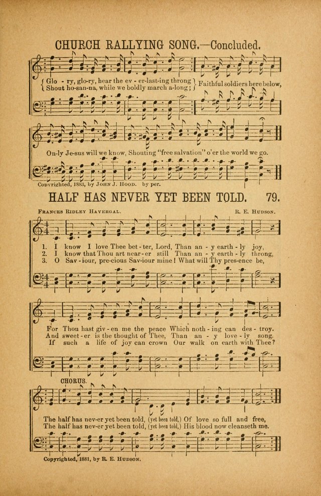 Quartette: containing Songs for the Ransomed, Songs of Love Peace and Joy, Gems of Gospel Song, Salvation Echoes, with one hundred choice selections added page 79