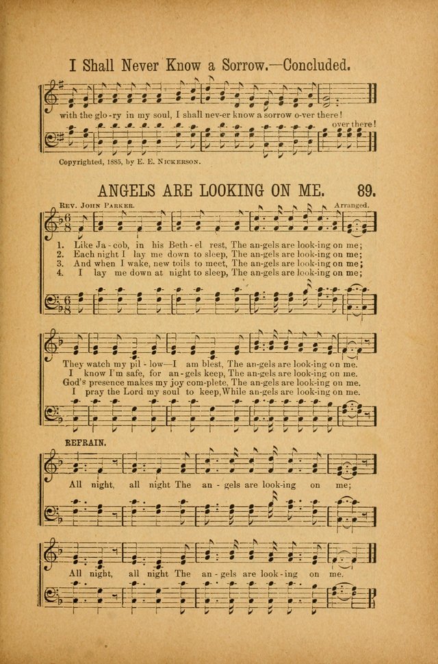 Quartette: containing Songs for the Ransomed, Songs of Love Peace and Joy, Gems of Gospel Song, Salvation Echoes, with one hundred choice selections added page 89