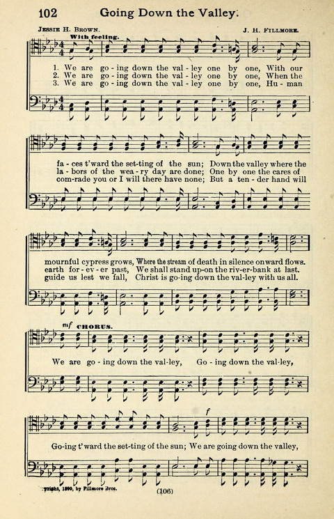 Quartets and Choruses for Men: A Collection of New and Old Gospel Songs to which is added Patriotic, Prohibition and Entertainment Songs page 104