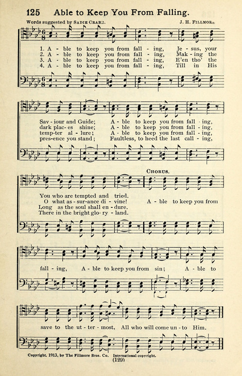 Quartets and Choruses for Men: A Collection of New and Old Gospel Songs to which is added Patriotic, Prohibition and Entertainment Songs page 127