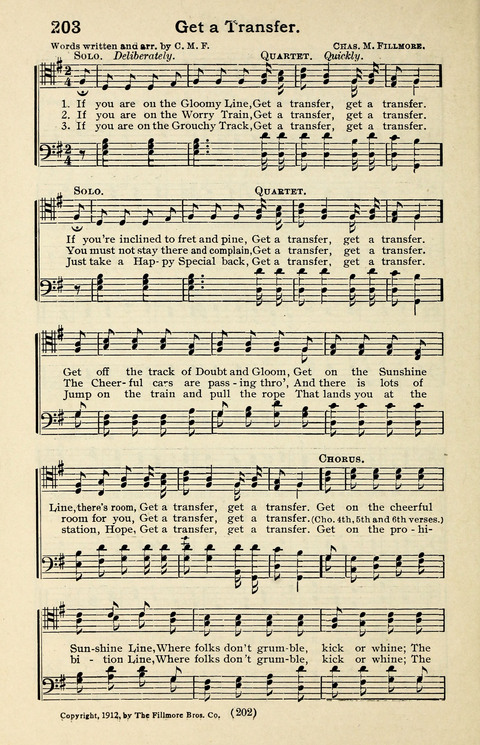 Quartets and Choruses for Men: A Collection of New and Old Gospel Songs to which is added Patriotic, Prohibition and Entertainment Songs page 200