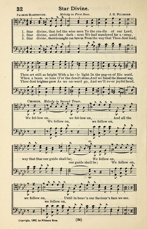 Quartets and Choruses for Men: A Collection of New and Old Gospel Songs to which is added Patriotic, Prohibition and Entertainment Songs page 32