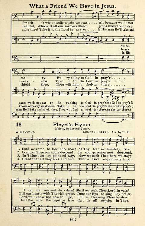 Quartets and Choruses for Men: A Collection of New and Old Gospel Songs to which is added Patriotic, Prohibition and Entertainment Songs page 49