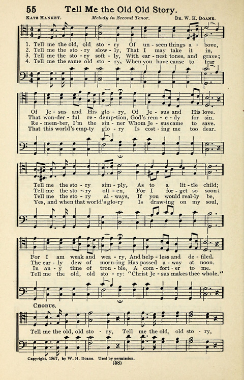 Quartets and Choruses for Men: A Collection of New and Old Gospel Songs to which is added Patriotic, Prohibition and Entertainment Songs page 56