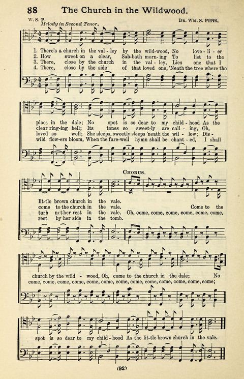 Quartets and Choruses for Men: A Collection of New and Old Gospel Songs to which is added Patriotic, Prohibition and Entertainment Songs page 90