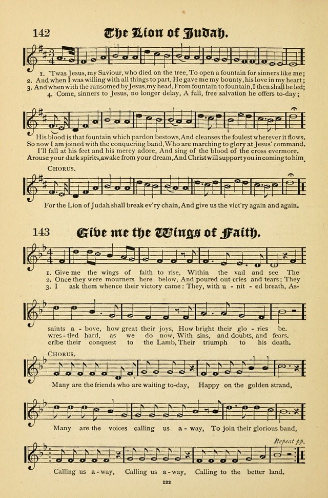 The Quiver of Sacred Song: for use in Sunday School, Prayer Meetings, Gospel Meetings, etc. page 122