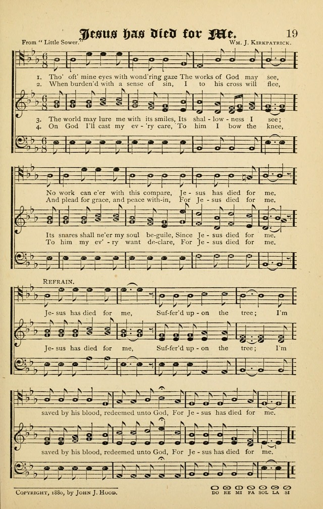 The Quiver of Sacred Song: for use in Sunday School, Prayer Meetings, Gospel Meetings, etc. page 19