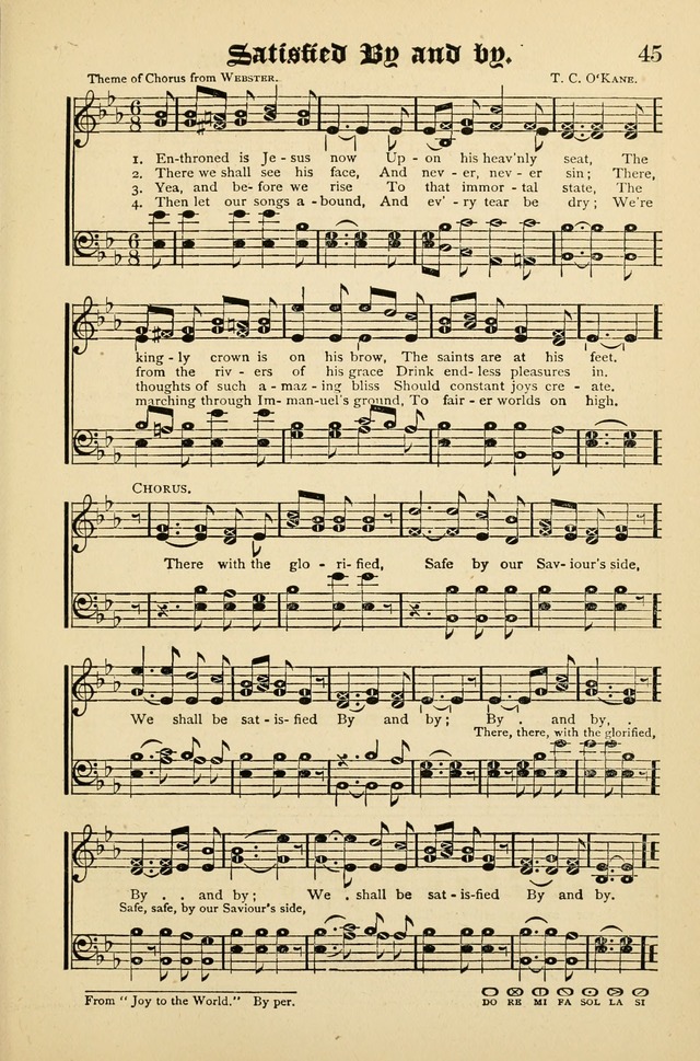 The Quiver of Sacred Song: for use in Sunday School, Prayer Meetings, Gospel Meetings, etc. page 45