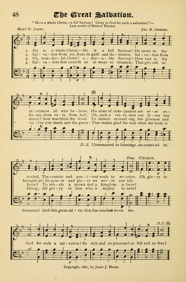 The Quiver of Sacred Song: for use in Sunday School, Prayer Meetings, Gospel Meetings, etc. page 48