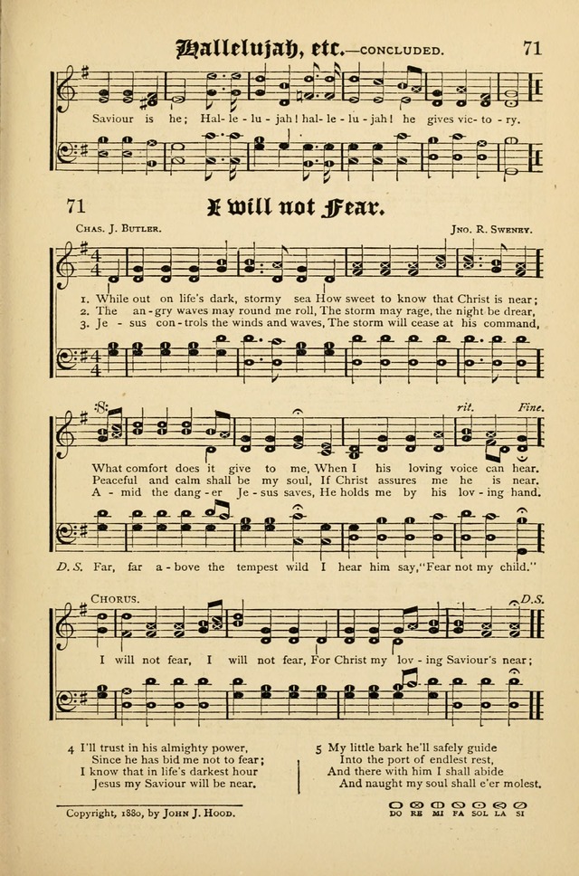 The Quiver of Sacred Song: for use in Sunday School, Prayer Meetings, Gospel Meetings, etc. page 71