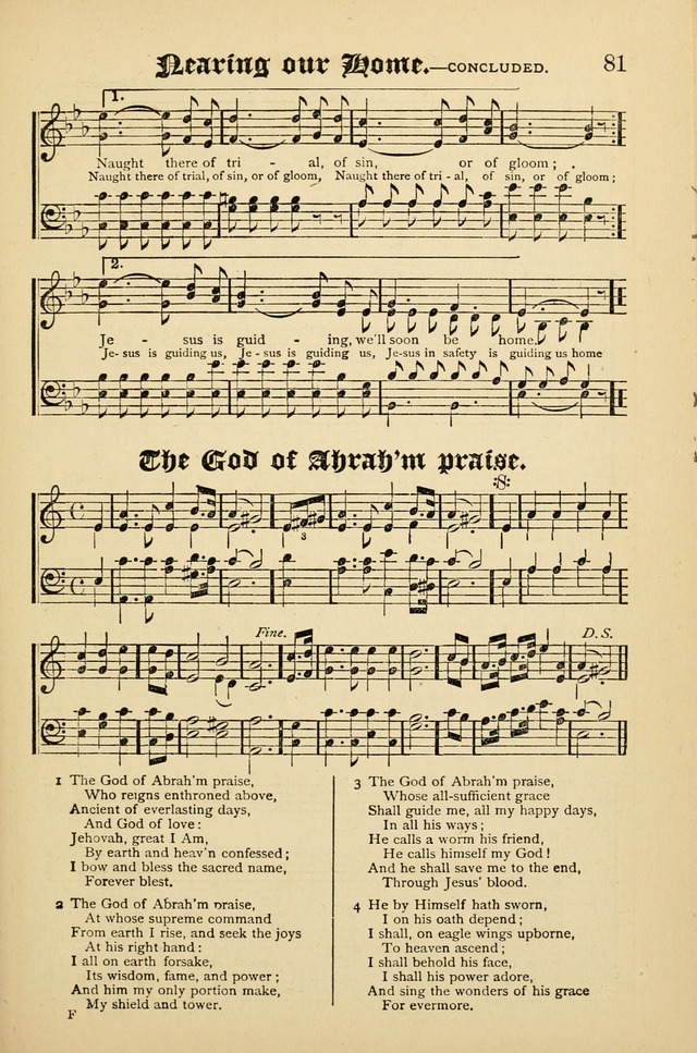 The Quiver of Sacred Song: for use in Sunday School, Prayer Meetings, Gospel Meetings, etc. page 81