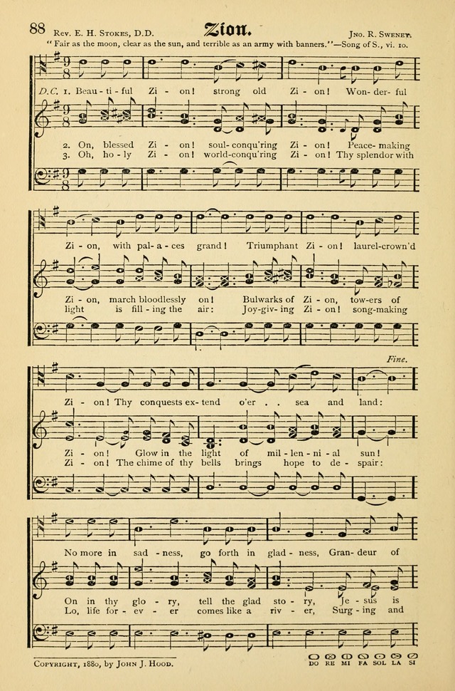 The Quiver of Sacred Song: for use in Sunday School, Prayer Meetings, Gospel Meetings, etc. page 88