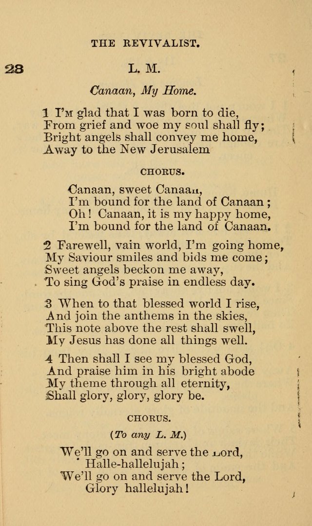 The Revivalist: Containing One Hundred Choice Revival Hymns, and One Hundred and Twenty-five Choruses: Designed for Use On Revival Occasions. (1st ed) page 32