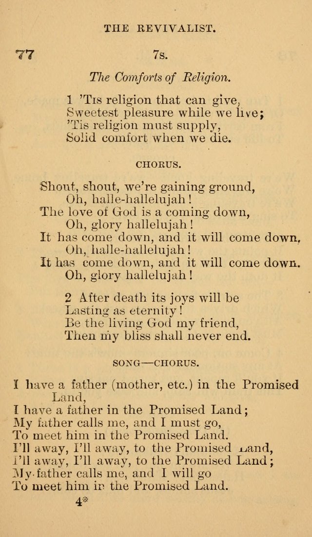 The Revivalist: Containing One Hundred Choice Revival Hymns, and One Hundred and Twenty-five Choruses: Designed for Use On Revival Occasions. (1st ed) page 81