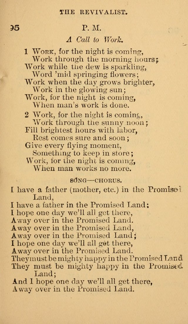 The Revivalist: Containing One Hundred Choice Revival Hymns, and One Hundred and Twenty-five Choruses: Designed for Use On Revival Occasions. (1st ed) page 99