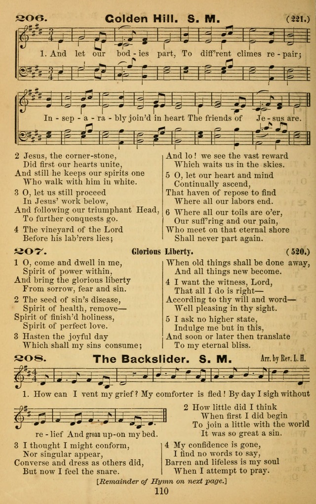 The Revivalist: a Collection of Choice Revival Hymns and Tunes page 110