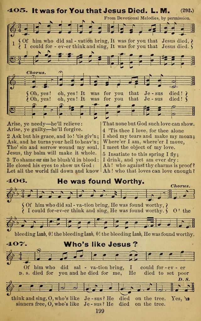 The Revivalist: a Collection of Choice Revival Hymns and Tunes page 199