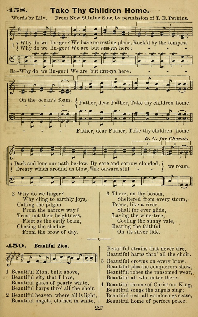 The Revivalist: a Collection of Choice Revival Hymns and Tunes page 227