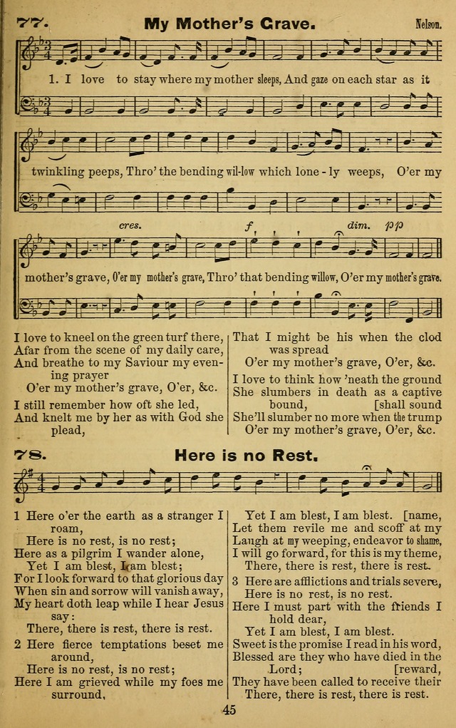 The Revivalist: a Collection of Choice Revival Hymns and Tunes page 45