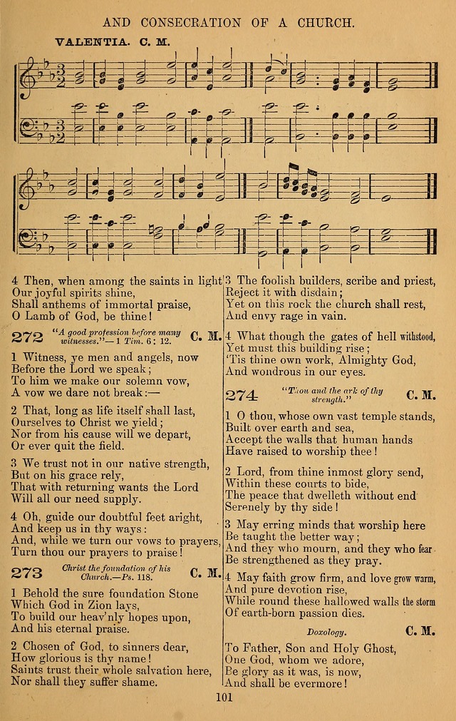 The Reformed Church Hymnal: with tunes page 101