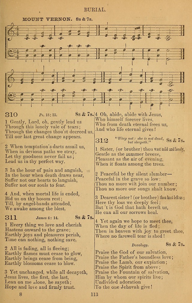 The Reformed Church Hymnal: with tunes page 113