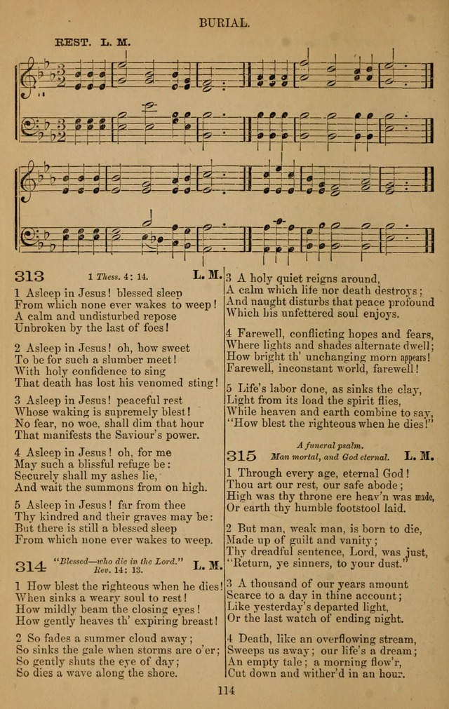 The Reformed Church Hymnal: with tunes page 114