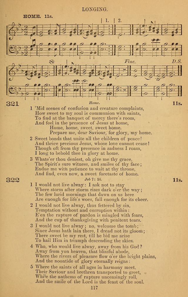 The Reformed Church Hymnal: with tunes page 117