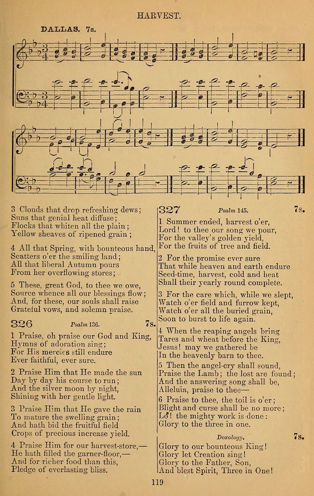 The Reformed Church Hymnal: with tunes page 119