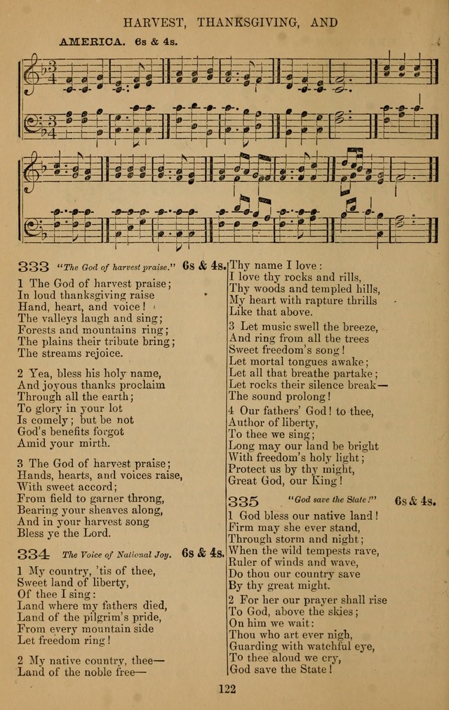 The Reformed Church Hymnal: with tunes page 122