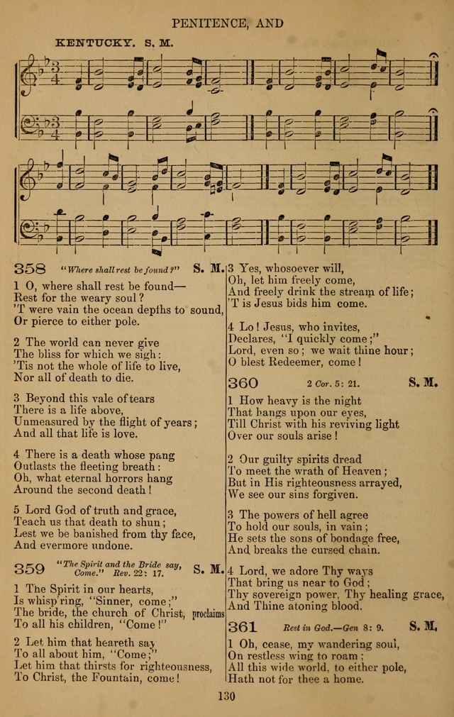 The Reformed Church Hymnal: with tunes page 130