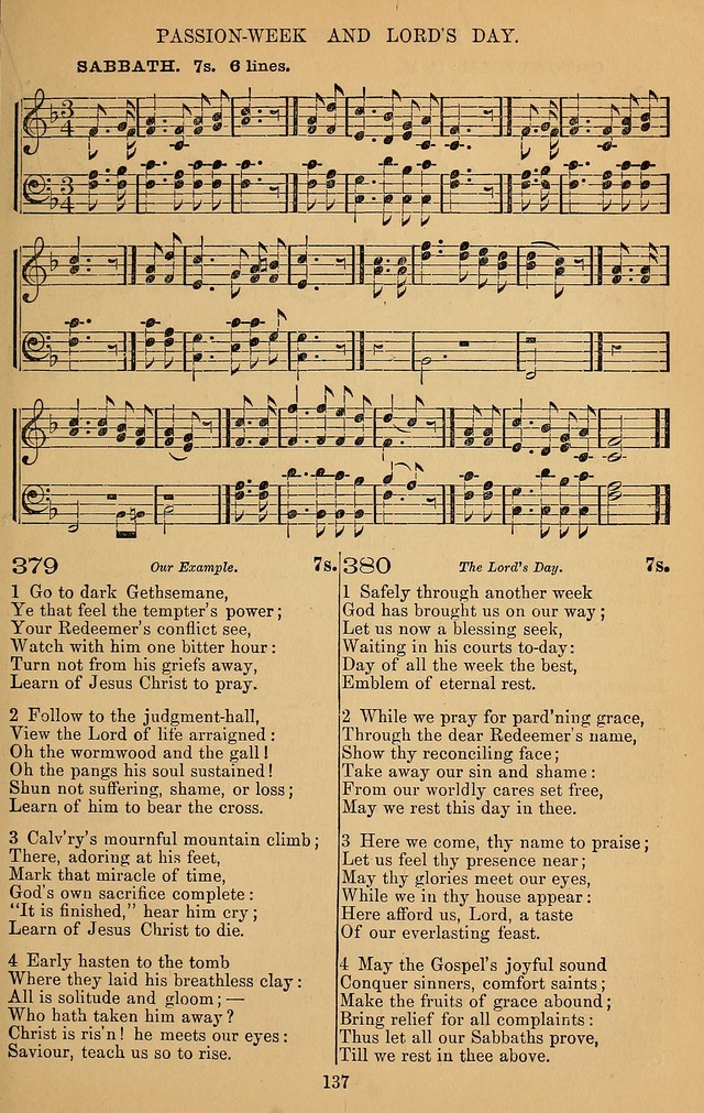 The Reformed Church Hymnal: with tunes page 137