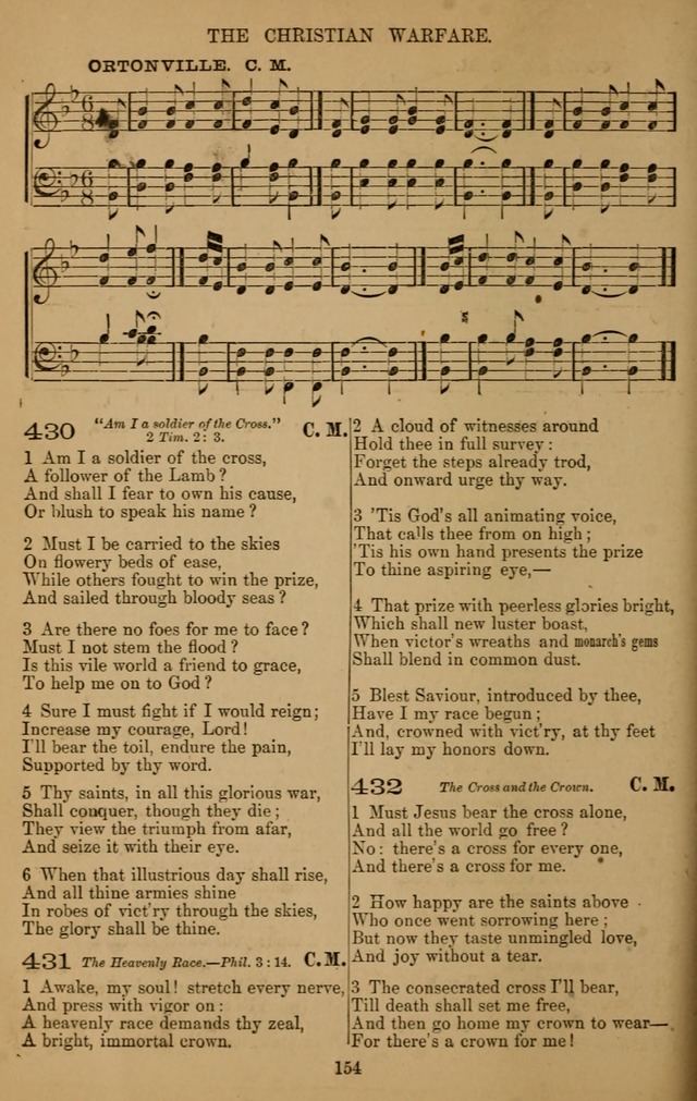 The Reformed Church Hymnal: with tunes page 154