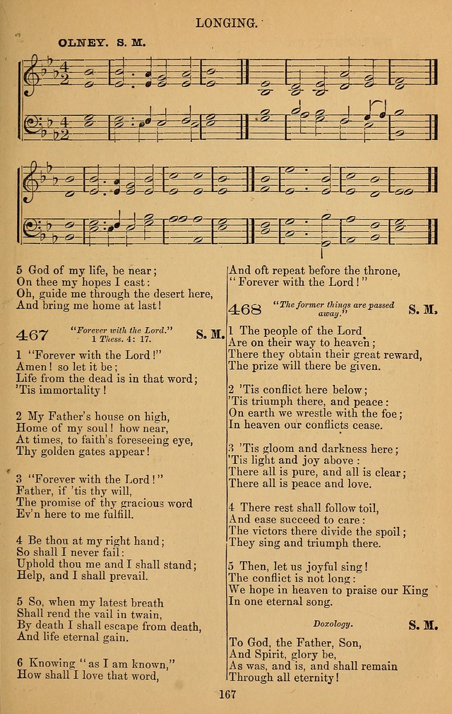 The Reformed Church Hymnal: with tunes page 167